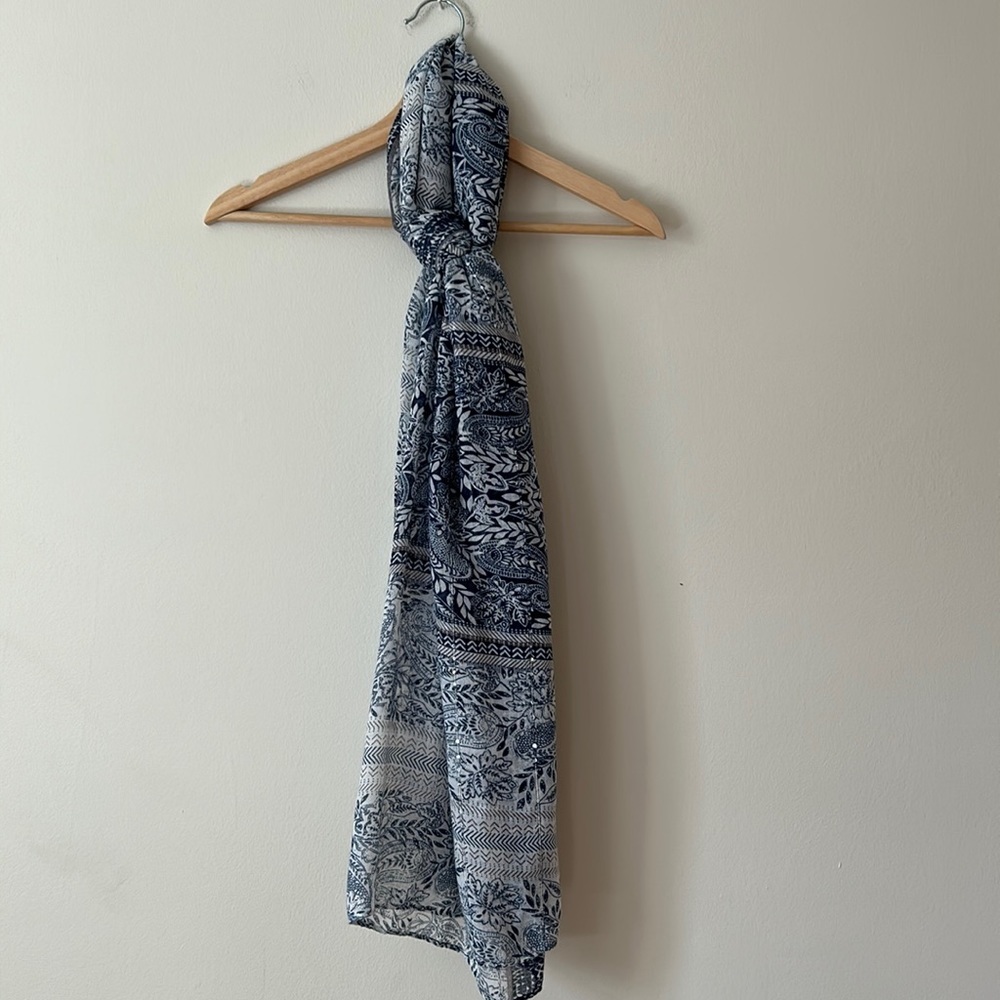 Nwot Bay Sky Blue Scarf